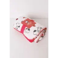 Manta Snoopy velour suave para mujer