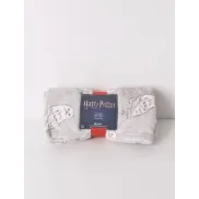 Hedwig gris: manta súper suave con estampado