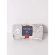 Hedwig gris: manta súper suave con estampado