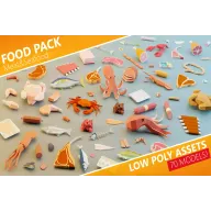 Meat & Seafood Low Poly | Food Pack