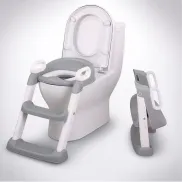 Adaptador Infantil WC con Escalera Plegable y Altura Ajustable