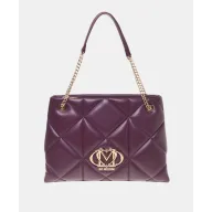 Bolso de hombro vino con cremallera de Love Moschino