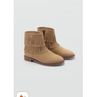 Botín de piel con flecos para niña, varias tallas