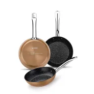 Juego de 3 Sartenes Monix Copper de 20-24-28 cm