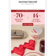 Remate Final hasta -70% + -14% EXTRA en Women'Secret