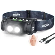 Linterna LED Recargable para Cabeza con USB C