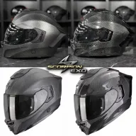 Casco SCORPION EXO-1500 de carbono con PinLock y visor solar
