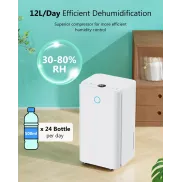 Deshumidificador 24h de 12 Litros