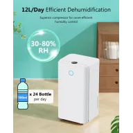 Deshumidificador 24h de 12 Litros