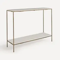 Consola Logan de mármol y acero en El Corte Inglés