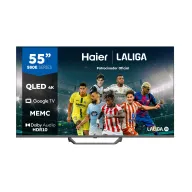 Smart TV 55" Haier QLED 4K UHD con Google Assistant
