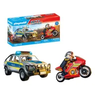 Persecución policial con pick up de Playmobil