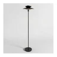 Lámpara de pie negra y dorada JUPITER 163cm.