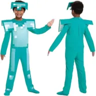 Armado con Diamante: Disfraz Infantil de Minecraft
