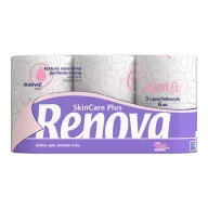 Papel Higiénico Decorado Perfumado Renova Skin Care - 6 Rollos