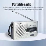 Reproductor portátil BC-R21 de radio AM FM con altavoz y auriculares
