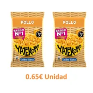 YATEKOMO 2 Paquetes de fideos orientales sabor pollo 79 g