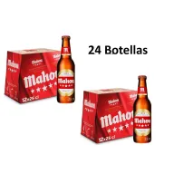 Mahou 5 Estrellas, Cerveza Lager Dorada 25 cl, 5,5% Vol