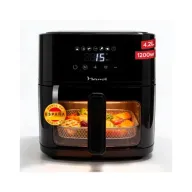 Freidora de Aire NARVI 4,2L, 1200W, Sin Aceite