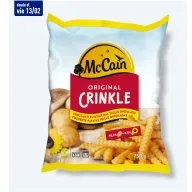 Patata ondulada MCCAIN crinkle 750gr, ideal para Airfryer