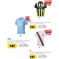 Camisetas para niños del Manchester City (3 modelos)