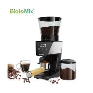 Molinillo eléctrico BioloMix para café expreso con 30 engranajes