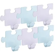 Ganchos adhesivos Azul y Morado Claro para Pared