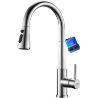 Grifo de Cocina Extraíble 360° – Acero Inoxidable 304