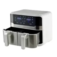 Freidora de aire MasterPro Rocket Duo 900, 9L, 2400W, Blanco