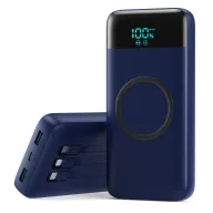 Power Bank Inalámbrico 7 en 1, Carga Rápida 26800mAh