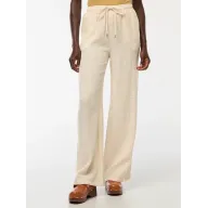 Pantalón blanco de gasa ancha en algodón