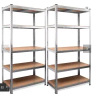 Estanterías de Acero Galvanizado T-Lovendo 180x90x40cm