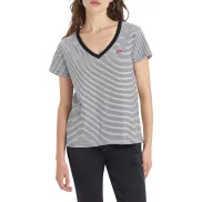 Camiseta Mujer Levi's V-Neck con Logo Chesthit