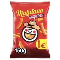 Snack barbacoa Matutano Vaqueros, 150 gramos