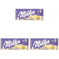 Milka: 3 tabletas de delicioso chocolate blanco