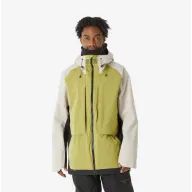 Chaqueta de snowboard de hombre, cálida y larga SNB 900 beige