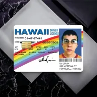 Pegatina impermeable McLovin para tarjetas de crédito y débito