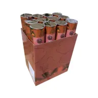 Cañones de confeti de pétalos rojos 30cm - Pack de 12