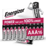 Pilas AAA Energizer Advanced 1,5V - Paquete de 16 unidades