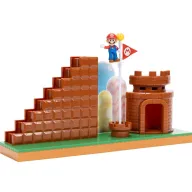 Playset Final de Super Mario con Escalera, Bandera y Figura
