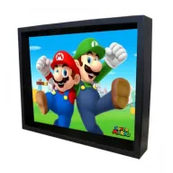 Mario & Luigi: Cuadro 3D Super Mario Decorativo