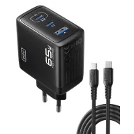Cargador Rápido INIU 65W USB C, 3 Puertos USBC y USBA