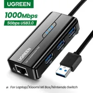 UGREEN HUB Ethernet 1GB y 3 puertos USB 3.0