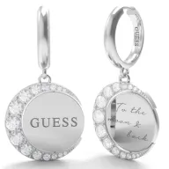 Pendientes de aro Moon Phases GUESS para mujer en plata
