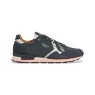 Zapatillas marrones de piel Brit Prints Pepe Jeans