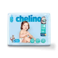 Pañales Hipoalergénicos Chelino Talla 4, 204 uds Superabsorbentes