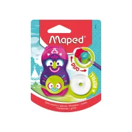 Duo Sacapuntas Maped con Goma Loopy Totem y Compartimento