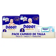 Dodot Kit Recién Nacido: Pañales y Toallitas Sensibles