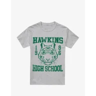 Camiseta gris oscuro Stranger Things para hombre - Cotton Soul