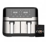 Freidora Doble Sin Aceite MasterPro Rocket Duo 900 – 9L, 2400W